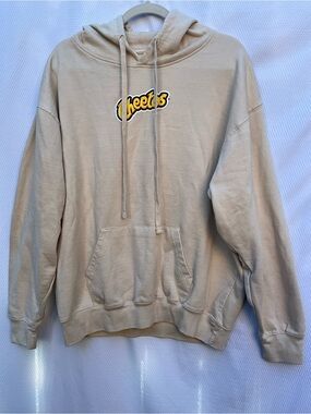 Logo Beige Men's Pullover Hoodie
